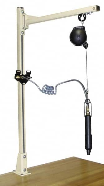 Qualtech - 3 to 5 Lbs. Holding Capacity, Swing Jib Kit - 36 Inch Long, 1.52 m High, Column Mount, Tool Balancer Included - Strong Tooling