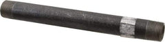 Made in USA - Schedule 80, 3/4" Diam x 9" Long Black Pipe Nipple - Threaded - Strong Tooling