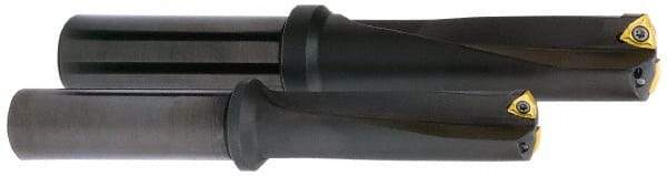 Kyocera - 3.56" Max Drill Depth, 3xD, 1-3/16" Diam, Indexable Insert Drill - 2 Inserts, 1-1/4" Shank Diam, Whistle Notch Shank - Strong Tooling