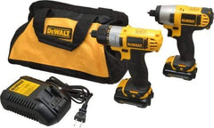 DeWALT - 12 Volt Cordless Tool Combination Kit - Includes 1/4" Impact Driver & 1/4" Screwdriver, Lithium-Ion Battery Included - Strong Tooling