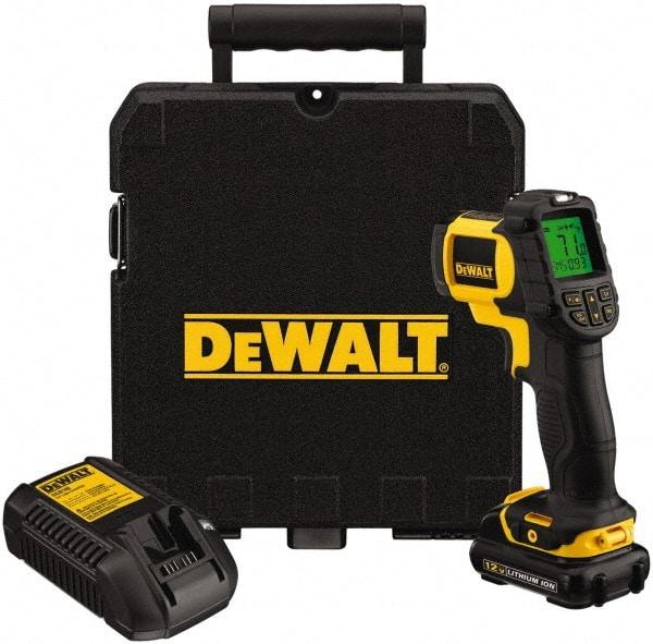 DeWALT - -29 to 500°C (-20 to 932°F) Infrared Thermometer - 12:1 Distance to Spot Ratio - Strong Tooling