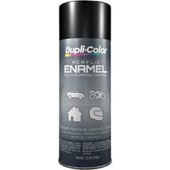 Dupli-Color - Black, Gloss, Acrylic Enamel Spray Paint - 12 to 14 Sq Ft per Can, 12 oz Container - Strong Tooling