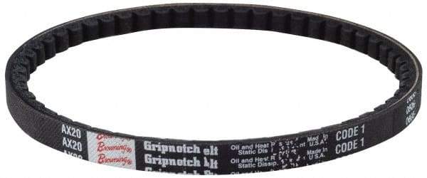 Browning - Section BX, 21/32" Wide, 102" Outside Length, Gripnotch V-Belt - Rubber Compound, Gripnotch, No. BX99 - Strong Tooling