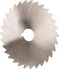 Made in USA - 6" Diam x 3/64" Blade Thickness x 1" Arbor Hole Diam, 50 Tooth Slitting and Slotting Saw - Arbor Connection, Right Hand, Uncoated, High Speed Steel, Concave Ground, Contains Keyway - Strong Tooling