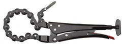 Proto - 11-13/16" OAL Standard Jaw Locking Chain Pipe Cutters - 1-11/64" Jaw Width, 4-33/64" Jaw Opening, Standard Handle - Strong Tooling