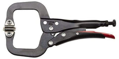 Proto - 6-1/2" OAL C-Clamp Locking Pliers - 3/4" Jaw Width, 1-61/64" Jaw Depth, 1-61/64" Jaw Opening, Standard Handle - Strong Tooling