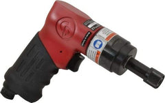 Chicago Pneumatic - 1/4" Bit Holder, 2,200 RPM, Pistol Grip Handle Air Screwdriver - 124 In/Lb Torque, 1/4 NPT Inlet, 2.5 CFM - Strong Tooling