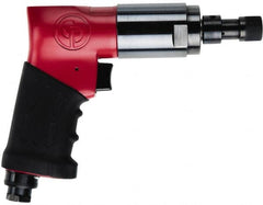 Chicago Pneumatic - 1/4" Bit Holder, 900 RPM, Pistol Grip Handle Air Screwdriver - 230 In/Lb Torque, 1/4 NPT Inlet, 2.5 CFM - Strong Tooling