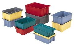 LEWISBins+ - 500 Container, 3000 Stack Lb Load Capacity Green Fiberglass Tote Container - Stacking, Nesting, 25.3" Long x 18.1" Wide x 6.1" High - Strong Tooling