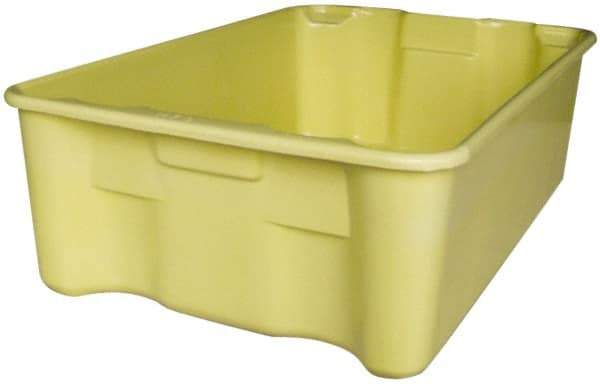 MFG Tray - 500 Lb Load Capacity White Fiberglass Tote Container - Stacking, Nesting, 42-1/2" Long x 20" Wide x 14.3" High - Strong Tooling