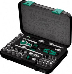 Wera - 42 Piece 1/4" Drive Socket & Bit Set - Comes in Molded Steel Case with High Density Foam Insert - Strong Tooling