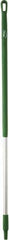 Vikan - 51 x 1-1/4" Aluminum Squeegee Handle - European Threaded Connection, Green - Strong Tooling