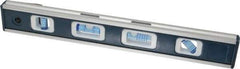 Empire Level - Magnetic 12" Long 4 Vial Torpedo Level - Aluminum, Silver, 1 45°, 1 Level, 1 Plumb & 1 Vari-Pitch Vials - Strong Tooling