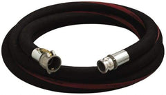 Alliance Hose & Rubber - 1" ID x 1-1/2" OD x 50' OAL, Cam & Groove Petroleum Transfer Hose - 150 Max Working psi, -35 to 200°F, 2" Bend Radius, 1" Fitting, Black - Strong Tooling