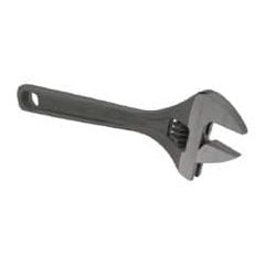 Paramount - 15/16" Jaw Capacity, 6" Standard Adjustable Wrench - Chrome Vanadium Steel, Black Finish - Strong Tooling