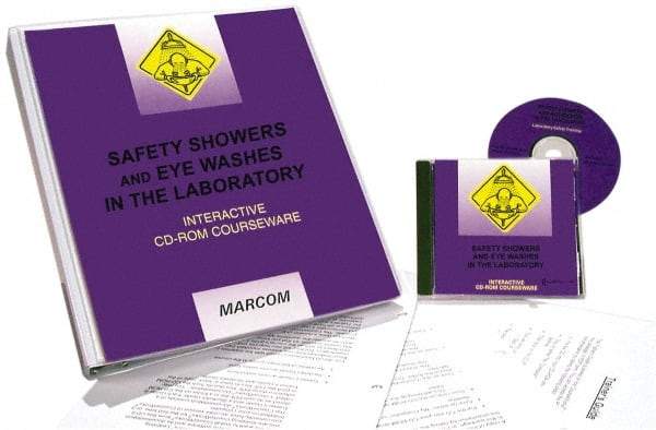 Marcom - Safety Showers and Eye Washes in the Laboratory, Multimedia Training Kit - 45 min Run Time CD-ROM, English & Spanish - Strong Tooling