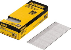 DeWALT - 18 Gauge 2" Long Brad Nails for Power Nailers - Steel, Bright Finish, Smooth Shank, Straight Stick Collation, Brad Head, Chisel Point - Strong Tooling