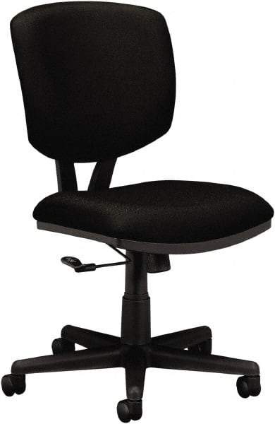 Hon - 40" High Task Chair - 25-3/4" Wide x 25-3/4" Deep, 100% Polyester Seat, Black - Strong Tooling