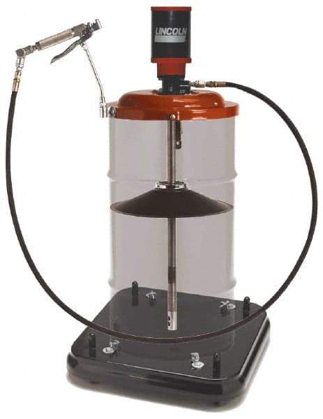 Lincoln - Grease Lubrication 168 Cu In/min Flow Aluminum Air-Operated Pump - For 120 Lb Container - Strong Tooling