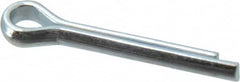 Value Collection - 5/32" Diam x 1" Long Extended Prong Cotter Pin - Grade 2, Zinc-Plated, Steel - Strong Tooling