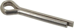 Value Collection - 1/4" Diam x 1-1/2" Long Extended Prong Cotter Pin - Grade 2, Zinc-Plated, Steel - Strong Tooling