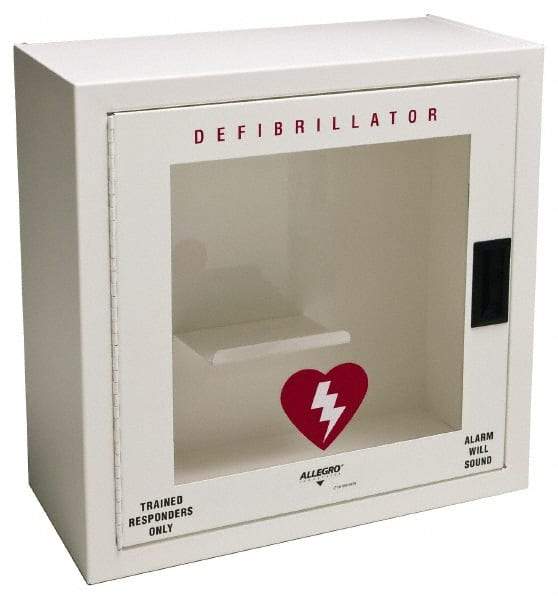 Allegro - Metal Defibrillator Case - 20-1/4 Inch Wide x 20-1/4 Inch High x 9-1/4 Inch Deep, Wall Mount - Strong Tooling