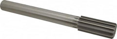 Made in USA - 1-9/16" High Speed Steel 12 Flute Chucking Reamer - Straight Flute, 1-1/4" Straight Shank, 3-1/2" Flute Length, 13" OAL - Strong Tooling