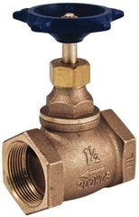 Legend Valve - 1" Pipe, FNPT Ends, Brass Rising Stem Globe Valve - Bronze Disc, Bolted Bonnet, 200 psi WOG, 125 psi WSP, Class 125 - Strong Tooling