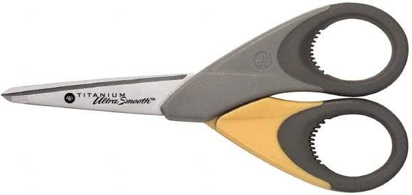 Clauss - 2" LOC, 5" OAL Titanium Standard Scissors - Ambidextrous, Straight Handle, For General Purpose Use - Strong Tooling