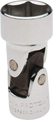 Proto - 11/16", 3/8" Drive, Standard Hand Socket - 6 Points, 2" OAL, Alloy Steel, Chrome Finish - Strong Tooling