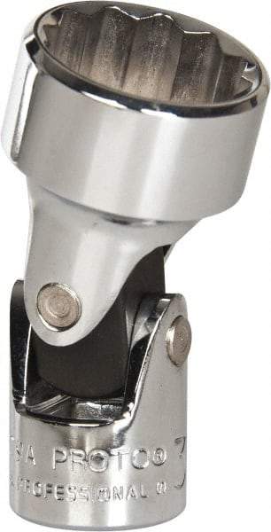 Proto - 3/4", 3/8" Drive, Standard Hand Socket - 12 Points, 2" OAL, Alloy Steel, Chrome Finish - Strong Tooling