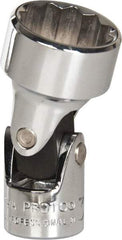 Proto - 3/4", 3/8" Drive, Standard Hand Socket - 12 Points, 2" OAL, Alloy Steel, Chrome Finish - Strong Tooling