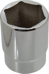 Proto - 1/2" Drive, Standard Hand Socket - 6 Points, 1-3/4" OAL, Alloy Steel, Chrome Finish - Strong Tooling