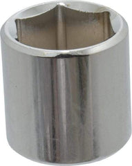 Proto - 1/4" Drive, Standard Hand Socket - 6 Points, 7/8" OAL, Alloy Steel, Chrome Finish - Strong Tooling