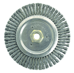 6" Root Pass Brush - .020 Steel Wire; 5/8-11 Dbl-Hex Nut - Dually Weld Cleaning Brush - Strong Tooling