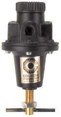 Coilhose Pneumatics - 3/4 NPT Port, 160 CFM, Cast Aluminum Tamper Proof Heavy-Duty T-Handle Regulator - 0 to 60 psi Range, 250 Max psi Supply Pressure, 1/4" Gauge Port Thread, 5" Wide x 8-1/2" High - Strong Tooling