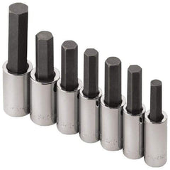 SK - 1/2" Drive Hex Bit Socket Extension Set - 7 Pieces - Strong Tooling