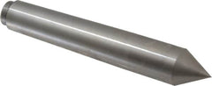 Riten - 1.078" Head Diam, Hardened Tool Steel Standard Point Solid Dead Center - B&S 9 Brown & Sharpe Taper, 1.078" Point Diam, 6-1/2" OAL - Strong Tooling