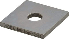 Mitutoyo - 0.1006" Square Steel Gage Block - Accuracy Grade 0, Includes Certificate of Inspection - Strong Tooling