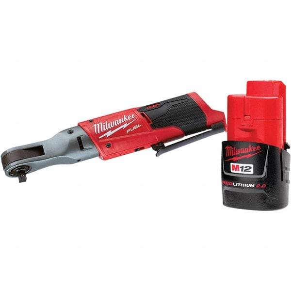 Milwaukee Tool - Cordless Impact Wrenches & Ratchets Voltage: 12.0 Drive Size (Inch): 3/8 - Strong Tooling