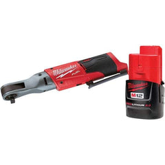 Milwaukee Tool - Cordless Impact Wrenches & Ratchets Voltage: 12.0 Drive Size (Inch): 3/8 - Strong Tooling