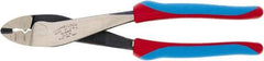 Channellock - 9-1/2" OAL, Crimper/Cutter - 1-1/2" Jaw Length, Straight Head, TPR-Rubber Overmold Composite Handle - Strong Tooling