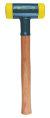 Dead Blow Recoilless Hammer -- 26 oz; Wood Handle; 1-5/8'' Head Diameter - Strong Tooling