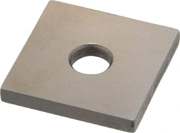 Mitutoyo - 0.123" Square Steel Gage Block - Accuracy Grade 0, Includes Certificate of Inspection - Strong Tooling