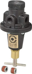 Coilhose Pneumatics - 1/4 NPT Port, 40 CFM, Cast Aluminum Tamper Proof Heavy-Duty T-Handle Regulator - 0 to 60 psi Range, 250 Max psi Supply Pressure, 1/4" Gauge Port Thread, 3" Wide x 5-1/2" High - Strong Tooling