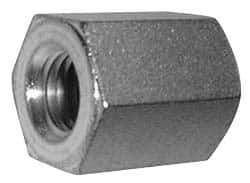 Made in USA - M10x1.50 Metric Coarse, 1-1/2" OAL Stainless Steel Standard Coupling Nut - 5/8" Width Across Flats - Strong Tooling