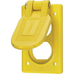 Hubbell Wiring Device-Kellems - Weatherproof Box Covers Cover Shape: Rectangle Number of Holes in Outlet: 1 - Strong Tooling