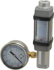 Hedland - 1/4" NPTF Port Compressed Air & Gas Flowmeter - 600 Max psi, 5 SCFM, Anodized Aluminum - Strong Tooling