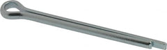 Value Collection - 1/4" Diam x 3" Long Extended Prong Cotter Pin - Grade 2, Zinc-Plated, Steel - Strong Tooling