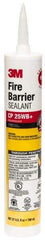 3M - 27 oz Cartridge Red Acrylic & Latex Joint Sealant - -20 to 180°F Operating Temp, 10 min Tack Free Dry Time, Series CP 25WB - Strong Tooling